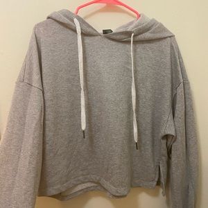 Gray XL cropped sweatshirt with some glitter